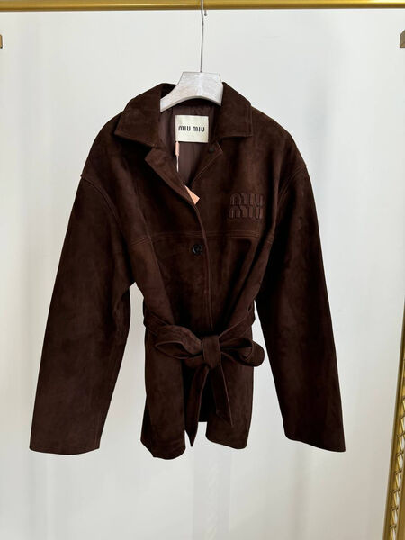 Куртка Miu Miu женский замша 157251-3