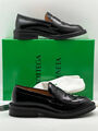 Мужские лоферы Bottega Veneta мужской кожа черный 134932-3