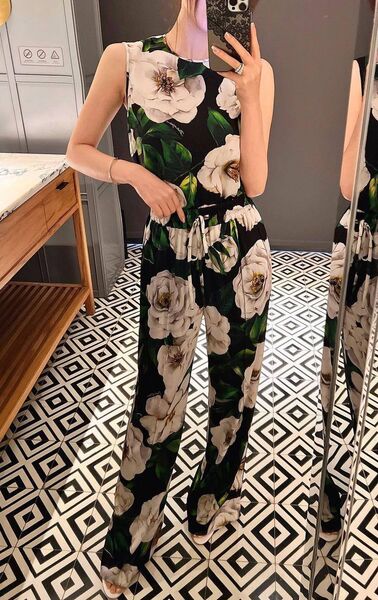Костюм Dolce & Gabbana женский шелк зеленый 184719