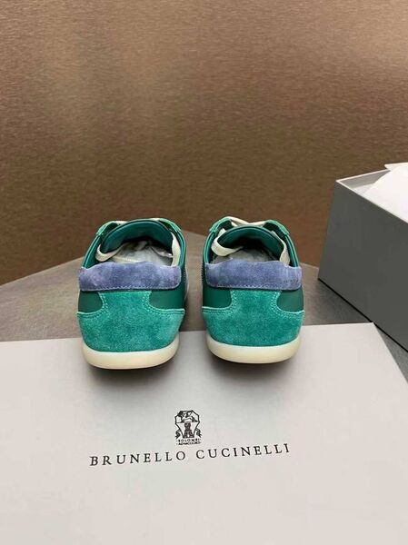 Женские кеды Brunello Cucinelli женский кожа бирюзовый o2295405-1-3