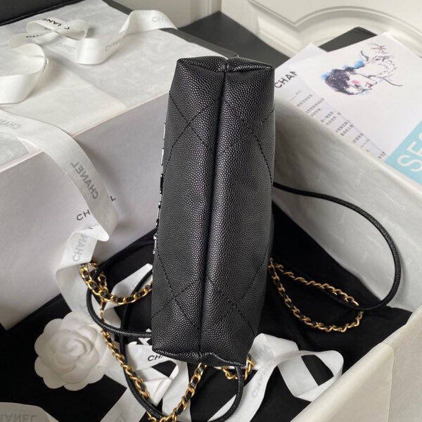 Сумка Chanel 22 женский кожа черный 126349-6