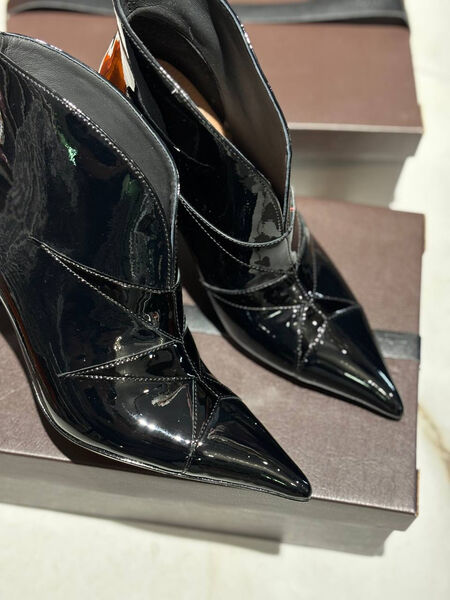 Ботильоны Alaïa женский кожа черный 159913-2