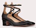 Туфли Valentino женский кожа черный 112125-1