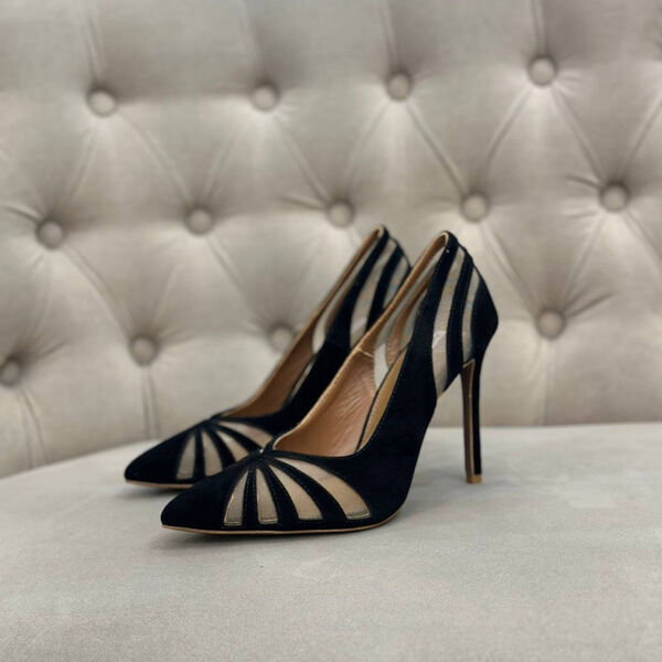 Туфли Aquazzura женский замша черный 137129-2