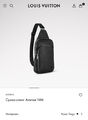 Мужская сумка слинг Louis Vuitton мужской кожа черный 134429-13