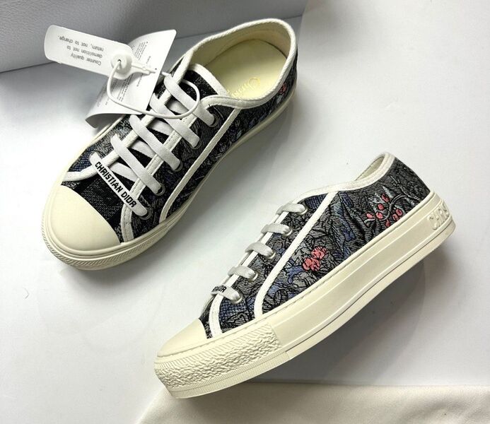 Кеды Christian Dior женский текстиль графитовый 118464