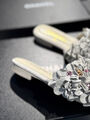 Шлепки Chanel женский замша графитовый 185910-3