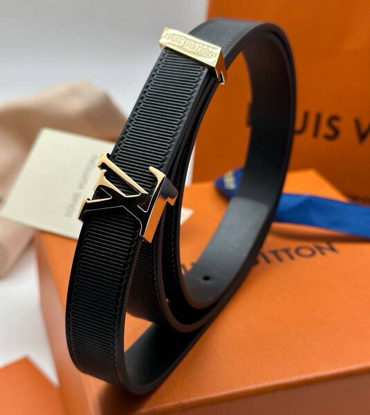 Женский ремень Louis Vuitton женский кожа черный 139016