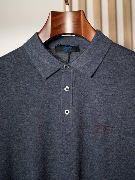 Мужское поло Kiton мужской графитовый 163515-3