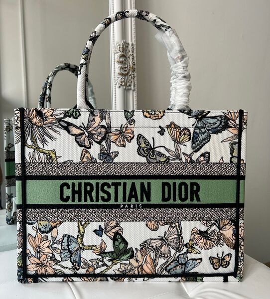 Сумка Christian Dior Book 36 женский текстиль болотный 141842