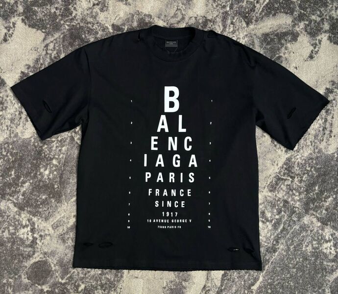 Мужская футболка Balenciaga мужской черный 181352