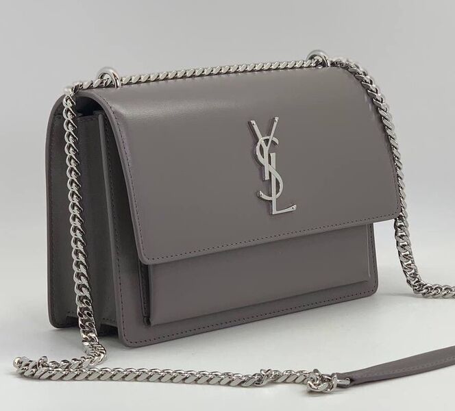 Сумка Saint Laurent женский кожа графитовый 107051