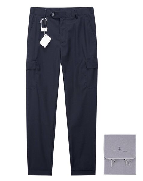 Мужские брюки Brunello Cucinelli мужской синий 158165