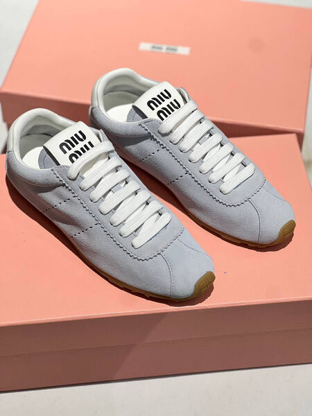 Кроссовки Miu Miu женский замша графитовый 138628-2
