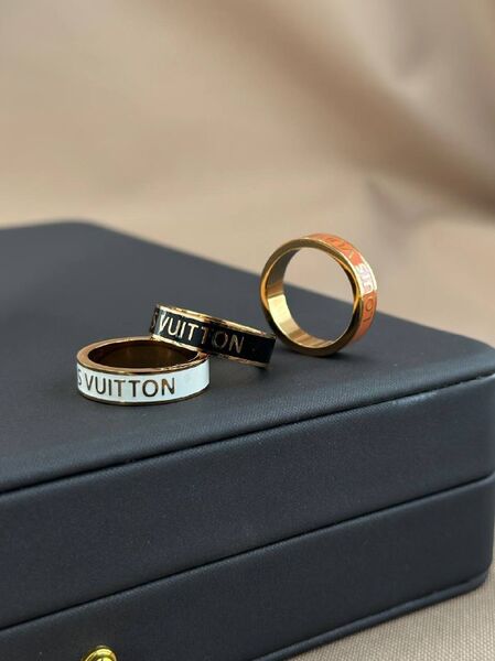 Кольцо Louis Vuitton женский сталь -4