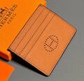 Картхолдер Hermès мужской кожа бежевый 154035-1