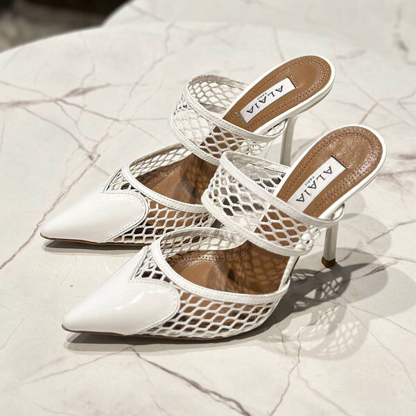 Туфли Alaïa женский кожа белый 153570-2