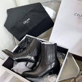 Ботильоны Celine женский кожа черный 123023-4