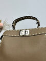 Сумка Fendi Peekaboo женский кожа бежевый 147293-2