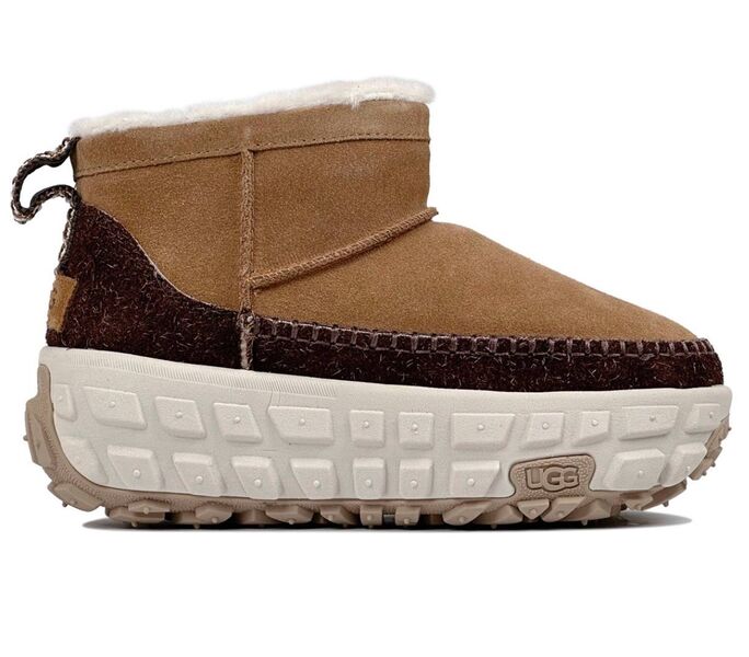 Угги Ugg Venture Daze Ultra Mini женский замша бежевый 168594