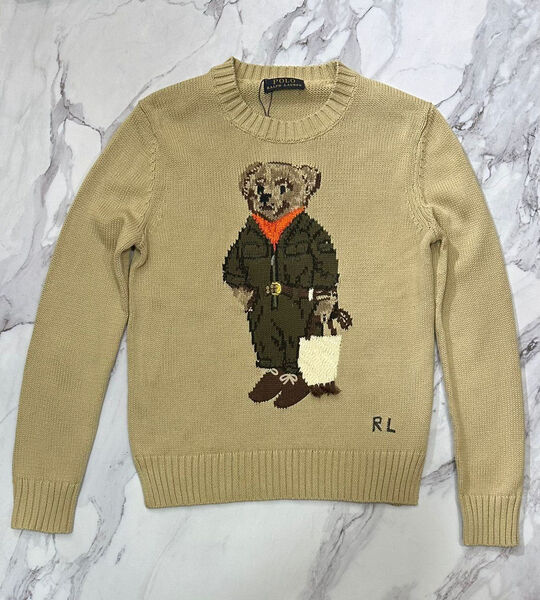 Свитер Ralph Lauren женский вязаная ткань бежевый 70255