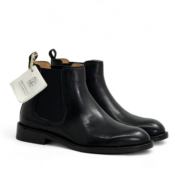 Мужские ботинки Brunello Cucinelli мужской кожа черный 168173-4