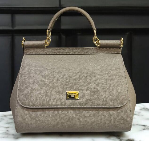 Сумка Dolce & Gabbana женский кожа swift серый 156591