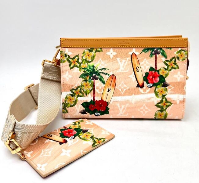 Бумажник Louis Vuitton женский кожа бежевый 161578