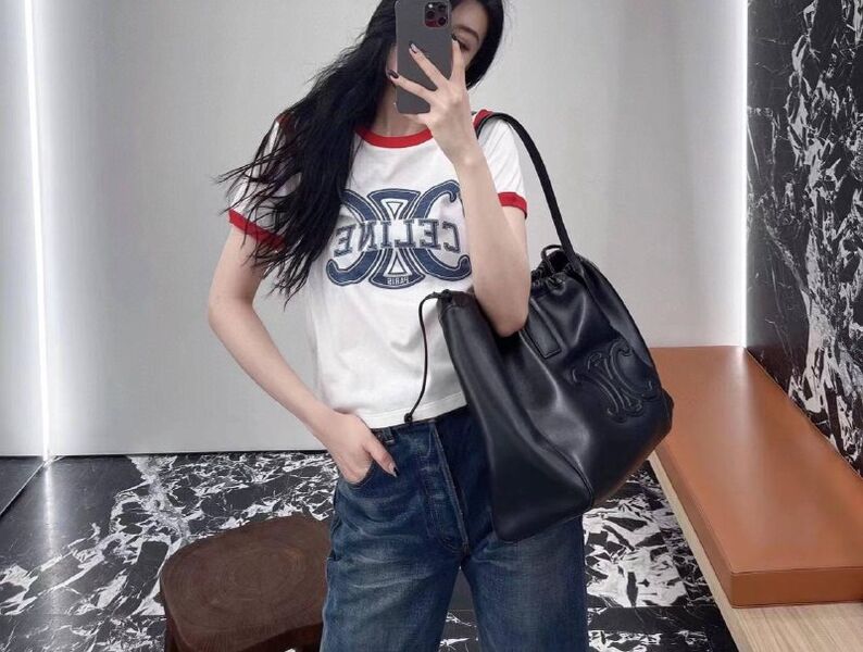 Сумка Celine женский кожа черный 124067-5
