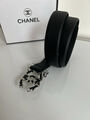 Женский ремень Chanel женский кожа черный 139169-4