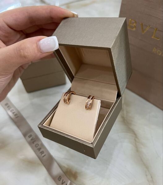 Серьги Bvlgari бронзовый 176062-3