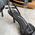Босоножки Alexander Wang женский кожа черный 116381-4