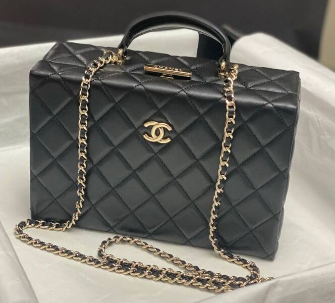 Сумка Chanel женский кожа черный 169084