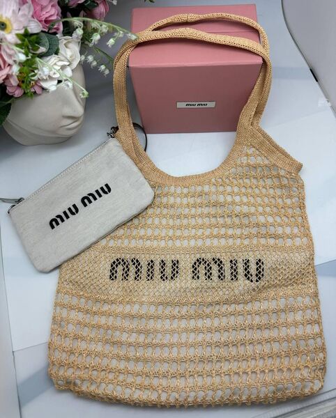 Сумка Miu Miu женский бежевый 155451