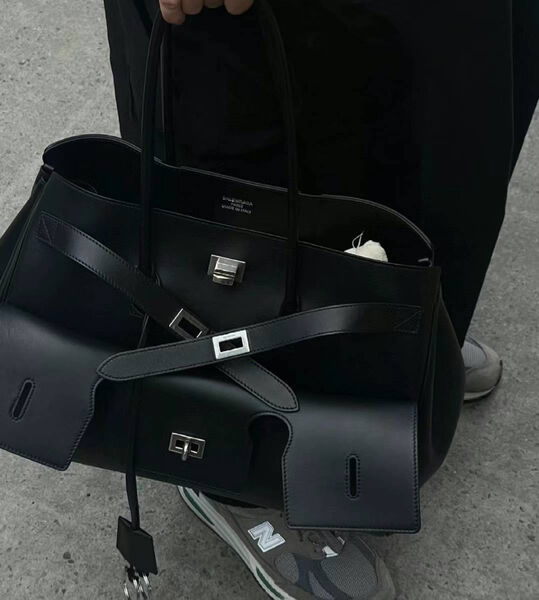 Сумка Balenciaga женский кожа черный 158403-4