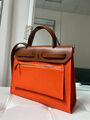 Сумка Hermèsherbag Zip женский кожа оранжевый 75486-5