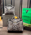 Сумка Bottega Veneta Andiamo Shoulder Bag Python женский кожа графитовый 170968-4