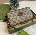 Кошелек Gucci женский кожа бежевый 96993-4