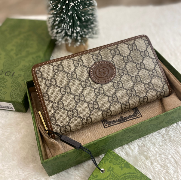 Кошелек Gucci женский кожа бежевый 96993-4