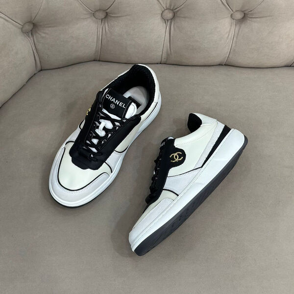 Кеды Chanel женский кожа черный 125415-3