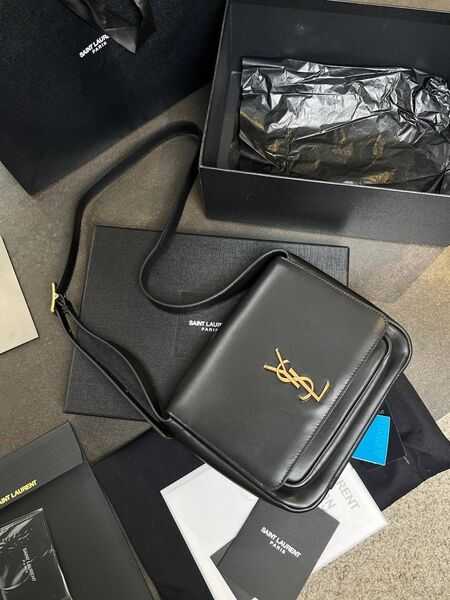 Cумка Saint Laurent женский кожа черный b9737595-1-3