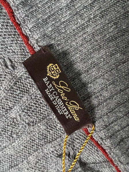 Мужской джемпер Loro Piana мужской вязаная ткань графитовый 133457-5