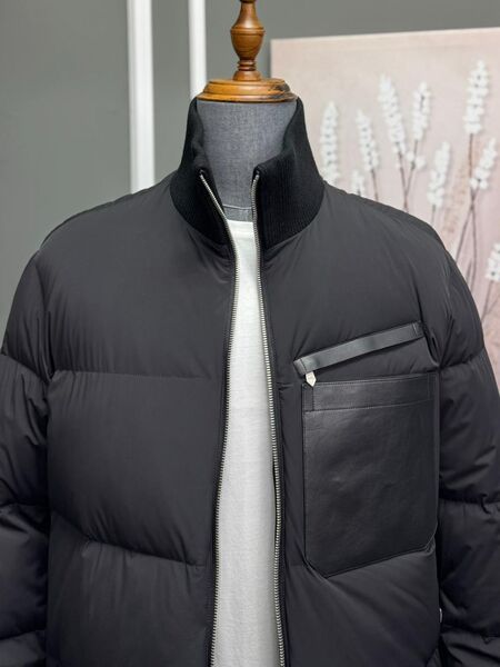 Мужской пуховик Hermès мужской черный 167820-8