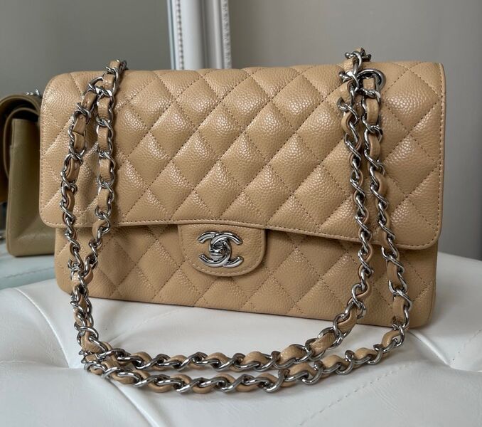Сумка Chanel 2.55 женский кожа бежевый 102725