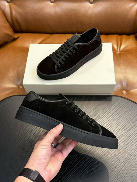 Мужские кеды Santoni мужской замша черный 194700-4