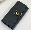 Кошелек Louis Vuitton женский кожа swift черный,серебристый 100878