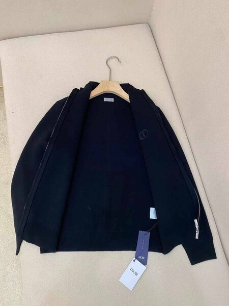 Мужской кардиган Christian Dior мужской вязаная ткань черный 171147-3