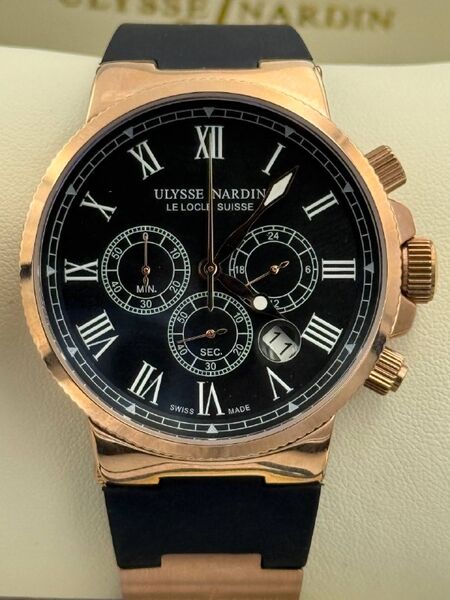 Мужские часы Ulysse Nardin мужской черный z0159174-1-2