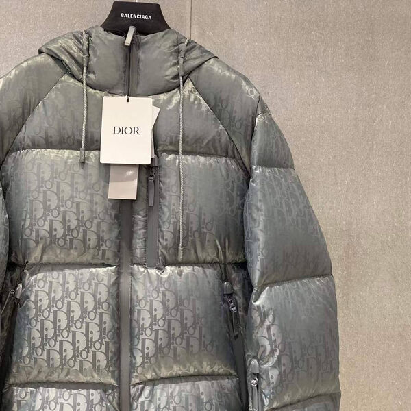 Мужской пуховик Christian Dior мужской графитовый 166543-4