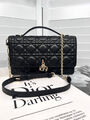 Сумка Christian Dior Handle женский кожа черный 152978-2